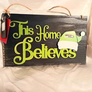 Seattle Seahawks Christmas Wall Sign